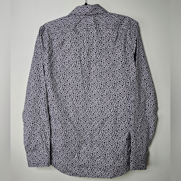 Goodfellow & Co Men's Slim Fit Long Sleeve Button-Down Shirt, Athens Blue, S - Picture 5 of 10